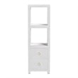 bali & pari Xavier Grasscloth Tall Storage Cabinet Woven Accent Tower Bookcase