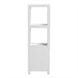 bali & pari Xavier Grasscloth Tall Storage Cabinet Woven Accent Tower Bookcase