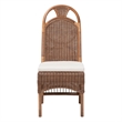 bali & pari Raya Natural Rattan Dining Chair Handcrafted Wicker Accent Chair