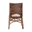 bali & pari Rivan Natural Rattan Dining Chair Handcrafted Wicker Accent Chair
