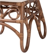 bali & pari Rivan Natural Rattan Dining Chair Handcrafted Wicker Accent Chair