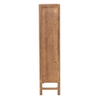 bali & pari Sibu Storage Cabinet with Rattan Doors - Tall Accent Cabinet