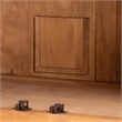 bali & pari Sibu Storage Cabinet with Rattan Doors - Tall Accent Cabinet