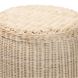 bali & pari Sarna Natural Rattan End Table Handwoven Wicker Accent Table