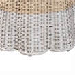 bali & pari Sarna Natural Rattan End Table Handwoven Wicker Accent Table