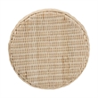 bali & pari Sarna Natural Rattan End Table Handwoven Wicker Accent Table