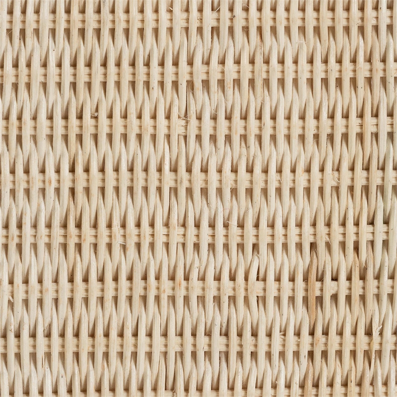 bali & pari Sarna Natural Rattan End Table Handwoven Wicker Accent Table
