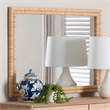 bali & pari Canan Grasscloth Wall Mirror Handwoven Rectangle Frame Accent Mirror