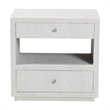 bali & pari Kai Grasscloth End Table 2-Drawer Accent Table or Nightstand