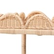 bali & pari Eloisa Natural Rattan End Table Handwoven Wicker 2-Tier Side Table