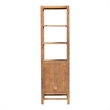 bali & pari Sibu Storage Cabinet with Rattan Door Tall Accent Display Tower