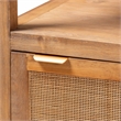 bali & pari Sibu Storage Cabinet with Rattan Door Tall Accent Display Tower