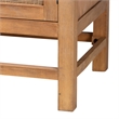 bali & pari Sibu Storage Cabinet with Rattan Door Tall Accent Display Tower