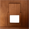 bali & pari Sibu Storage Cabinet with Rattan Door Tall Accent Display Tower