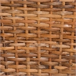 bali & pari Tara 2-Piece Natural Rattan Dining Chair Handwoven Wicker Armchair
