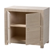 bali & pari Halen Natural Grasscloth Storage Cabinet Two-Door Console Storage