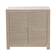 bali & pari Halen Natural Grasscloth Storage Cabinet Two-Door Console Storage