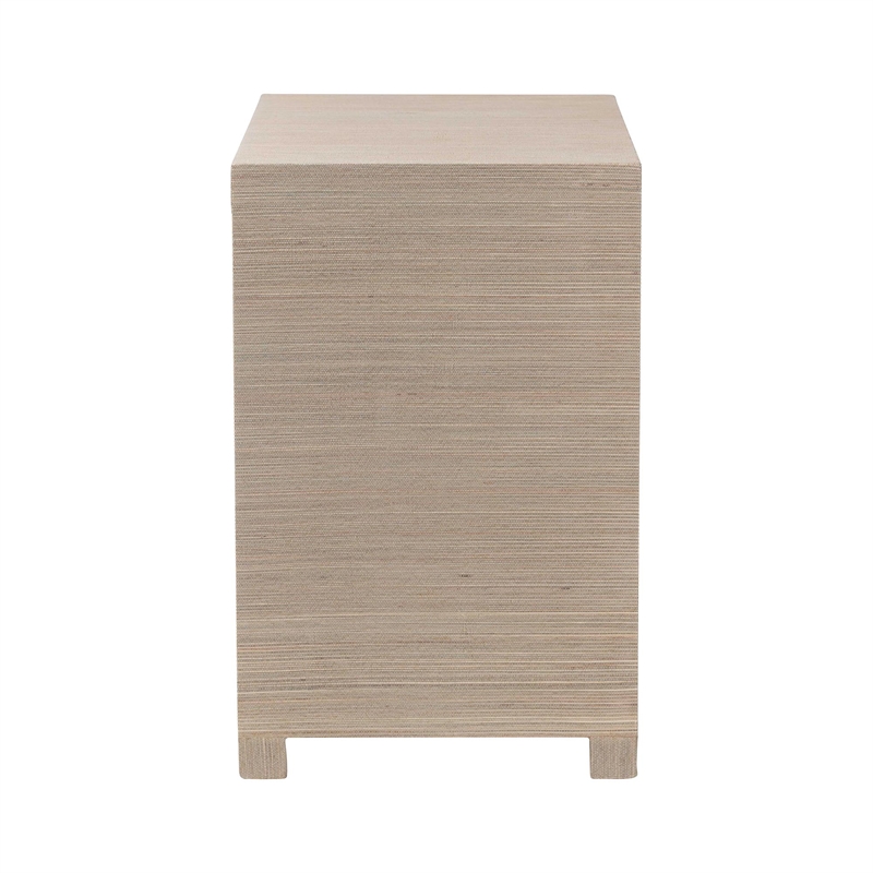 bali & pari Halen Natural Grasscloth Storage Cabinet Two-Door Console Storage