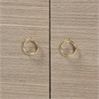 bali & pari Halen Natural Grasscloth Storage Cabinet Two-Door Console Storage