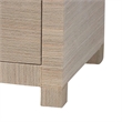 bali & pari Halen Natural Grasscloth Storage Cabinet Two-Door Console Storage