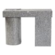 bali & pari Tawana Capiz Shell Console Table with Geometric Pattern
