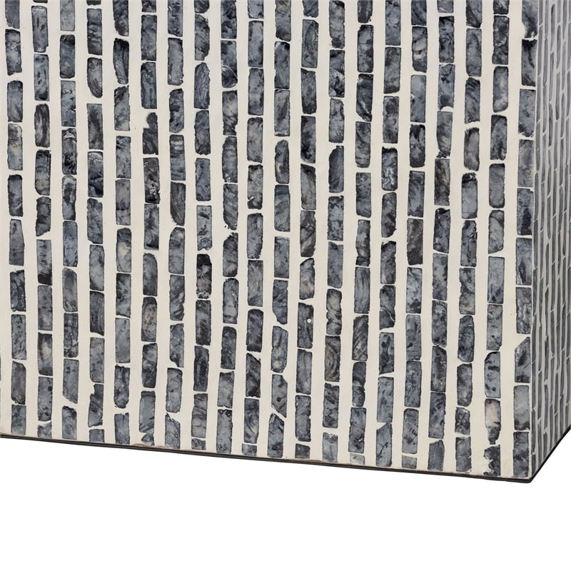 bali & pari Tawana Capiz Shell Console Table with Geometric Pattern