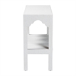bali & pari Nolan Natural Grasscloth Console Table Two-Tier Entryway Table