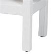 bali & pari Nolan Natural Grasscloth Console Table Two-Tier Entryway Table