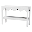bali & pari Nolan Natural Grasscloth Console Table Two-Tier Entryway Table