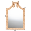 bali & pari Creusa Natural Rattan Wall Mirror Handwoven Arched Mirror