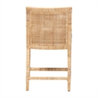 bali & pari Alexis Natural Rattan Counter Stool - Handcrafted Counter Chair