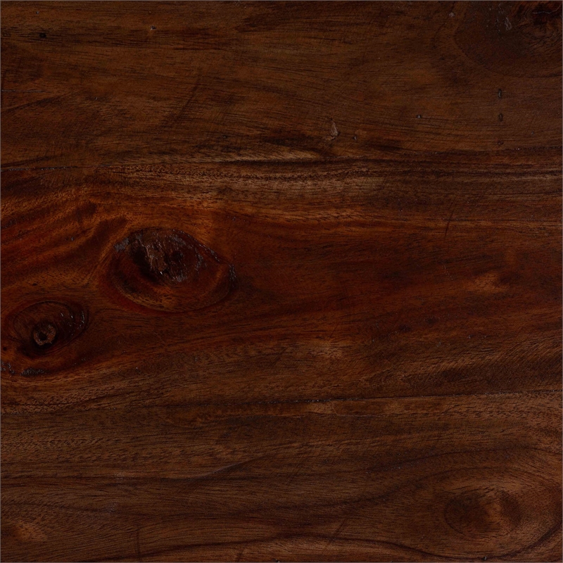 bali & pari Alexandra Handcarved Mahogany Wood Nightstand Accent Table