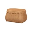 bali & pari Ayleen Natural Rattan Basket Set with Scalloped Lids Storage Boxes