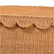 bali & pari Ayleen Natural Rattan Basket Set with Scalloped Lids Storage Boxes