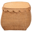 bali & pari Ayleen Natural Rattan Basket with Scalloped Lid Storage Box Large