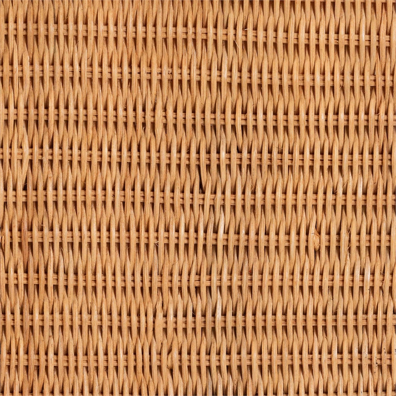 bali & pari Ayleen Natural Rattan Basket with Scalloped Lid Storage Box Small