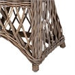 bali & pari Debra Natural Rattan Armchair Handwoven Open-Weave Wicker Armchair