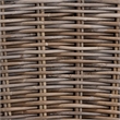 bali & pari Debra Natural Rattan Armchair Handwoven Open-Weave Wicker Armchair