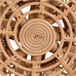 bali & pari Nafisa Natural Rattan Peacock Chair Handwoven Wicker Accent Chair