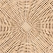 bali & pari Natala Rattan End Table Handwoven Wicker Tulip Accent Table