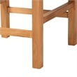bali & pari Pava Woven Seagrass Counter Stool Solid Mahogany Wood Stool