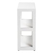 bali & pari Oaklynn Natural Grasscloth Bookshelf Two-Tier Display Piece White