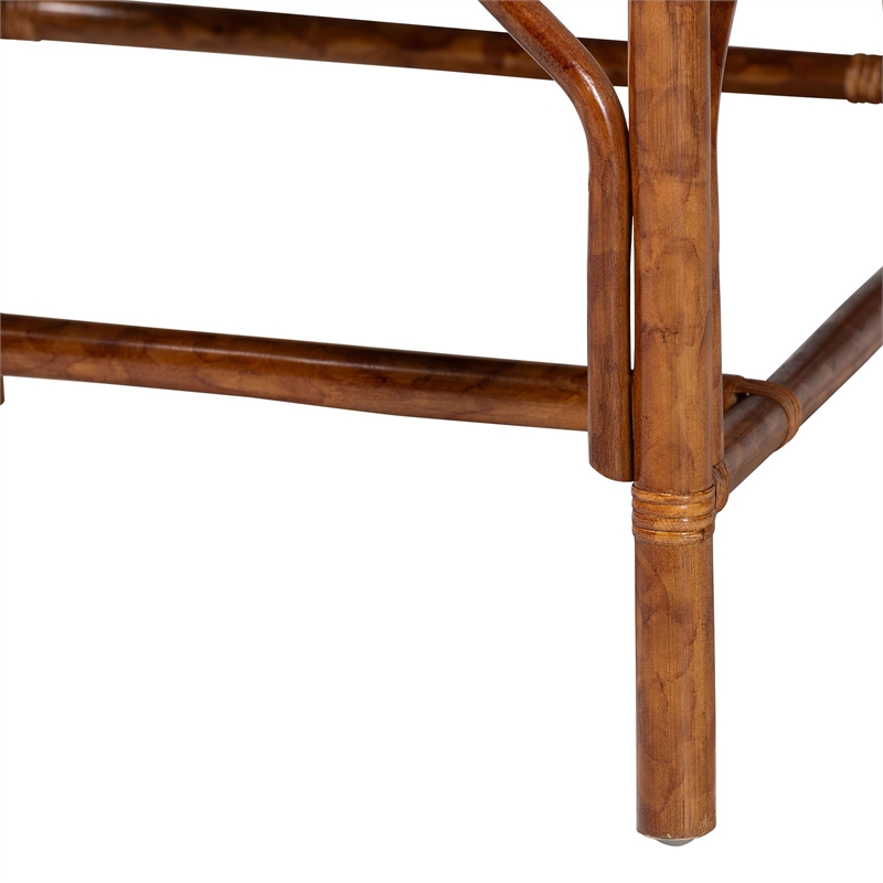bali & pari Ramos Marbled Tortoise Natural Rattan and Seagrass Armchair