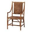bali & pari Ramos Marbled Tortoise Natural Rattan and Seagrass Armchair