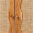 bali & pari Augusto Teak Wood Cabinet 2-Door Storage Organizer