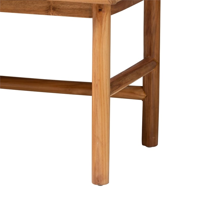 bali & pari Augusto Teak Wood Cabinet 2-Door Storage Organizer