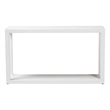 bali & pari Oaklynn Grasscloth Console Table Two-Tier Entryway Table White