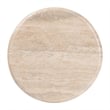 bali & pari Usama End Table with Marble Stone Top Sculpted Pedestal Side Table