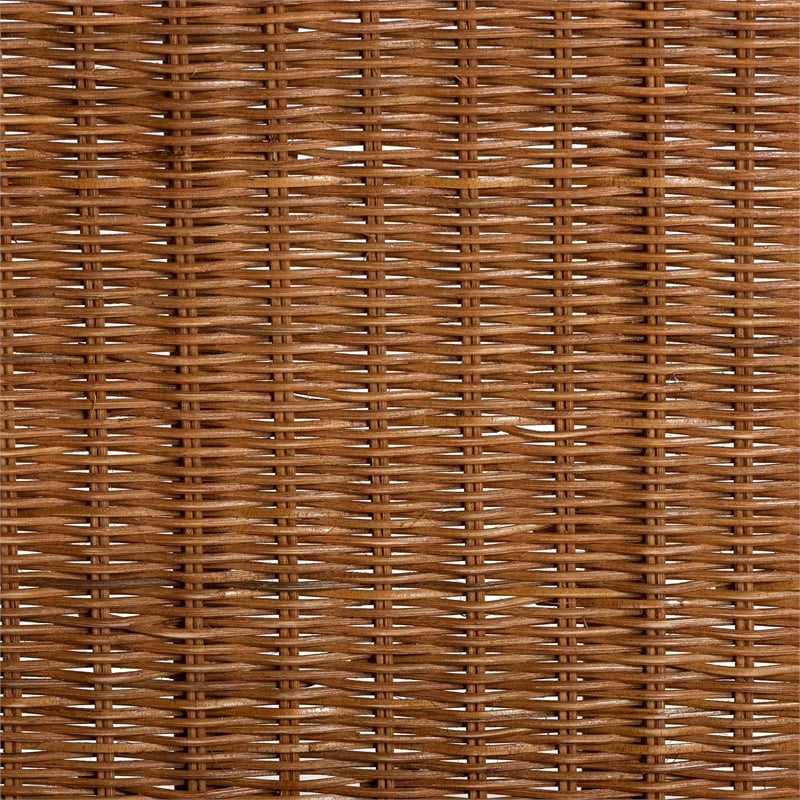 bali & pari Papina Natural Rattan Pet Bed with Scalloped Sides