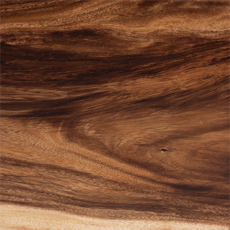 bali & pari Nasnan Teak Wood Console Table with Seagrass and Bobbin Legs